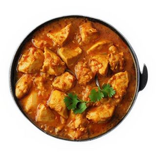 Pollo con salsa curry