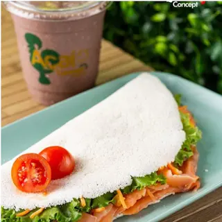 Tapioca de Salmão Fumado