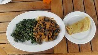 Matumbo wet Fry with Chapati