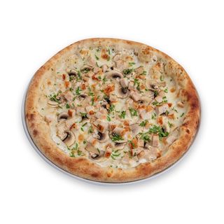 Пицца с курицей и грибами 