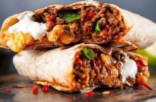 Menú taco de carne picada (mediano)