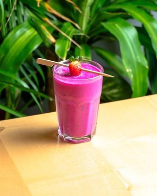 Smoothie de Pitaia, Banana, Morango