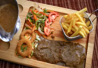 Fillet Pepper Steak with Fries 
