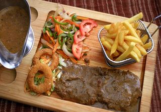 Fillet Pepper Steak with Fries 