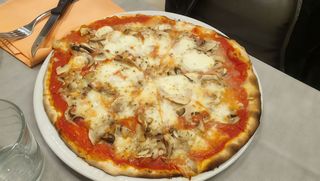 Pizza funghi - mattone