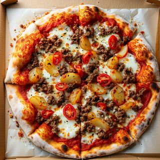 Salsiccia e patate fritte