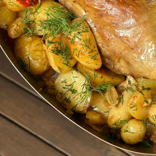 Cartofi Mediteraneeni la Cuptor