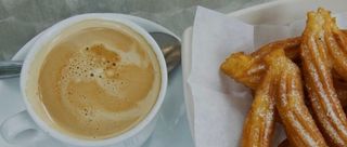 Café Con Leche (150 Ml.) Con 6 Churros