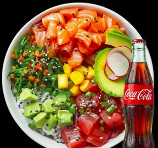 Pokè bowl grande + bevanda