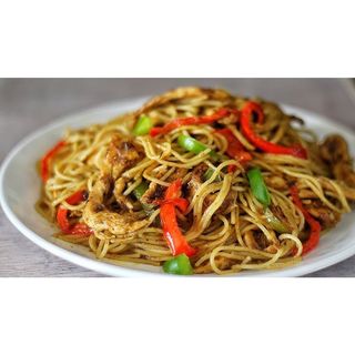 Chicken Stir-Fried Spaghetti