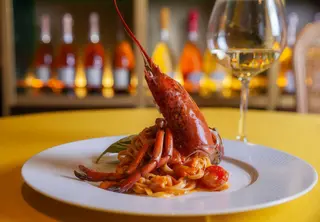 Fettuccine con medio bogavante (aprox 300 gr)