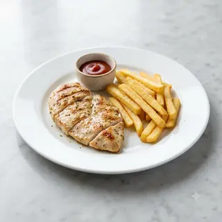 Filete De Pollo Con Patatas
