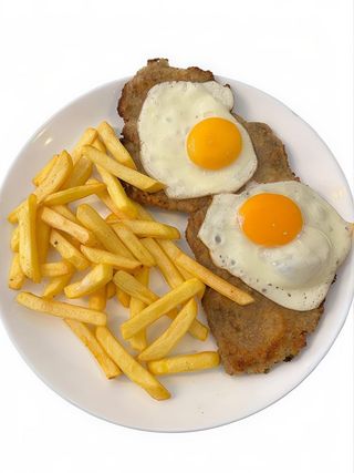 Milanesa de ternera a caballo
