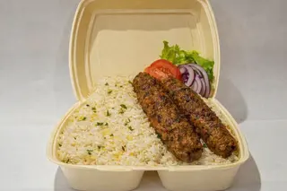 Seekh kebab con riso