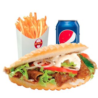 Menú Kebab completo.