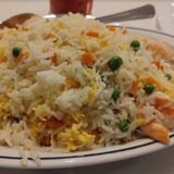 Arroz frito con gambas