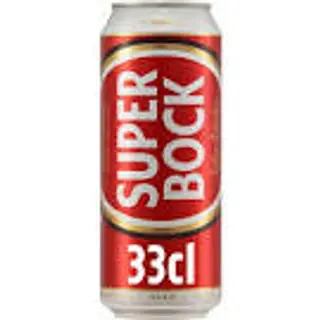 Cerveja super bock de lata 0.33
