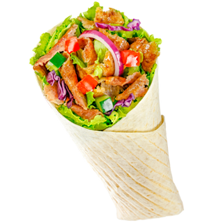 Kebab Tortilla na cienkim cieście z serem