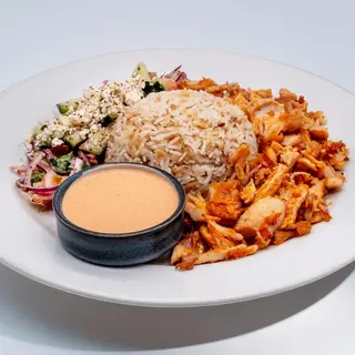 Plato kebab de pollo 
