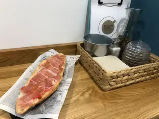 Tostada Jamón ibérico cebo de campo