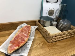 Tostada Jamón ibérico cebo de campo