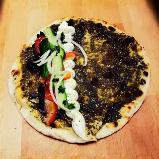 Saj Zaatar Labneh