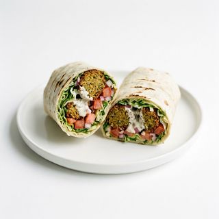 Tortilla falafel