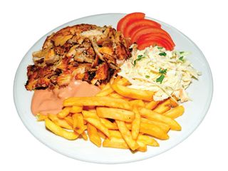 Shaorma la farfurie de pui 