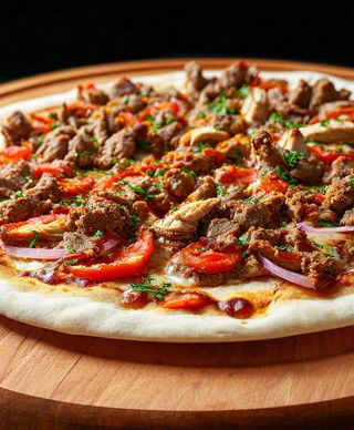 Pizza kebab (28 cm.)