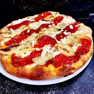 Pinsa Patate e Salamino