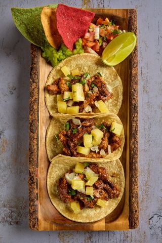 Tacos de carne al pastor (3 uds.)