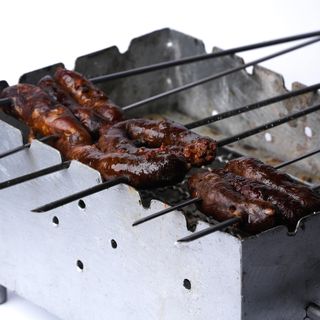Brochettes de saucisses