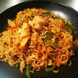 Yakisoba Con Gambas