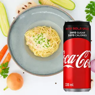 Carbonara + Coca-cola Zero 0,33L