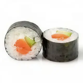 Maki de salmón con aguacate (6 piezas)