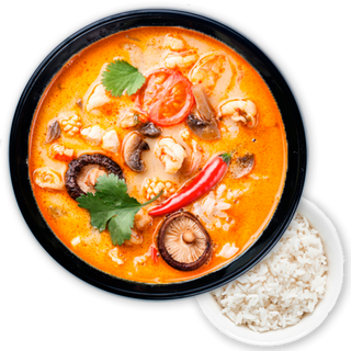 Том-ям на кокосовом молоке с морепродуктами