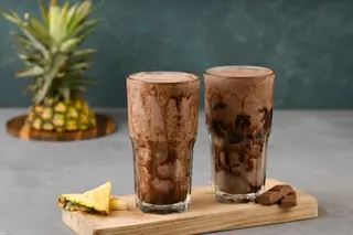 Pineapple Chocolate Milkshake