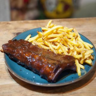 costillar de cerdo bbq