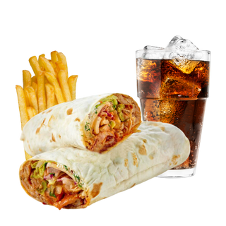 Menú Rollo Durum Con Pollo