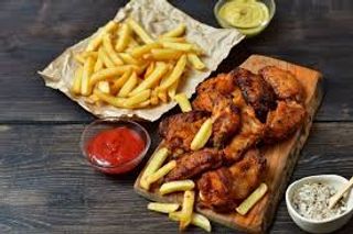 Plato de alitas de pollo