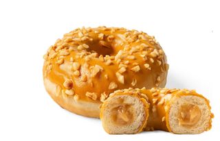 Пончик з карамельною начинкою