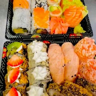 Combo sushi e sashimi 15 pecas 