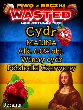 Cydr "Truskawa" alk.6% 1l