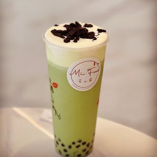 Bubble milk con oreo e matcha