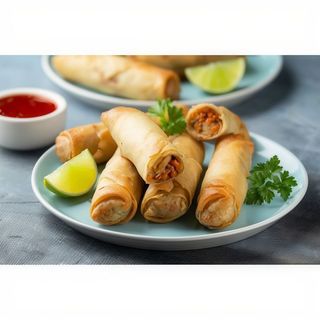 9-Mini Rollitos Rellenos De Carne (2unidades）