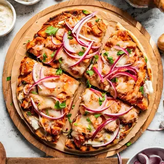 Alfredo chicken pizza