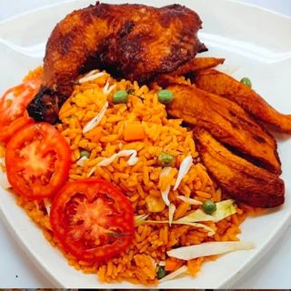Nigerian Jollof Rice Combo