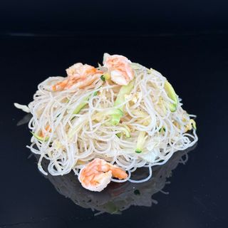 48. Spaghetti riso con gamberi 