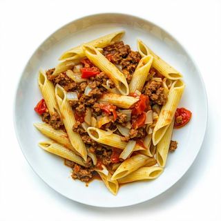 Pasta con carne