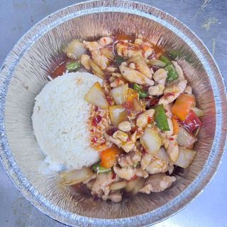 122 Combo De Pollo Con Salsa Picante